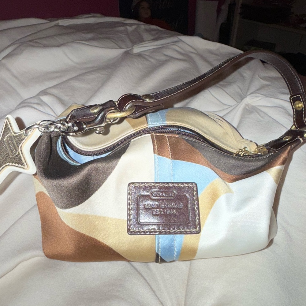 Coach mini hobo shoulder bag and charm